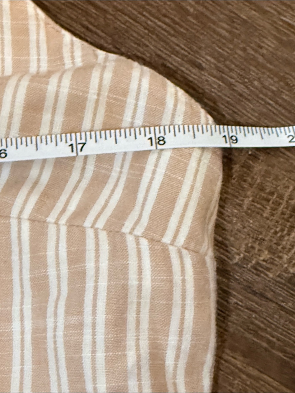 Abercrombie & Fitch Beige and White Striped cotton dress with pockets XL NWT - Picture 9 of 9
